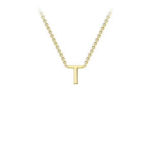 9K GOLD INITIAL NECKLACE