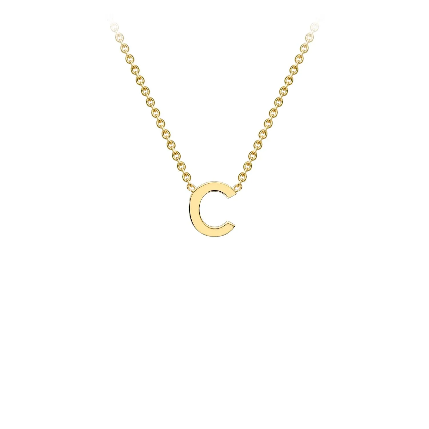9K GOLD INITIAL NECKLACE
