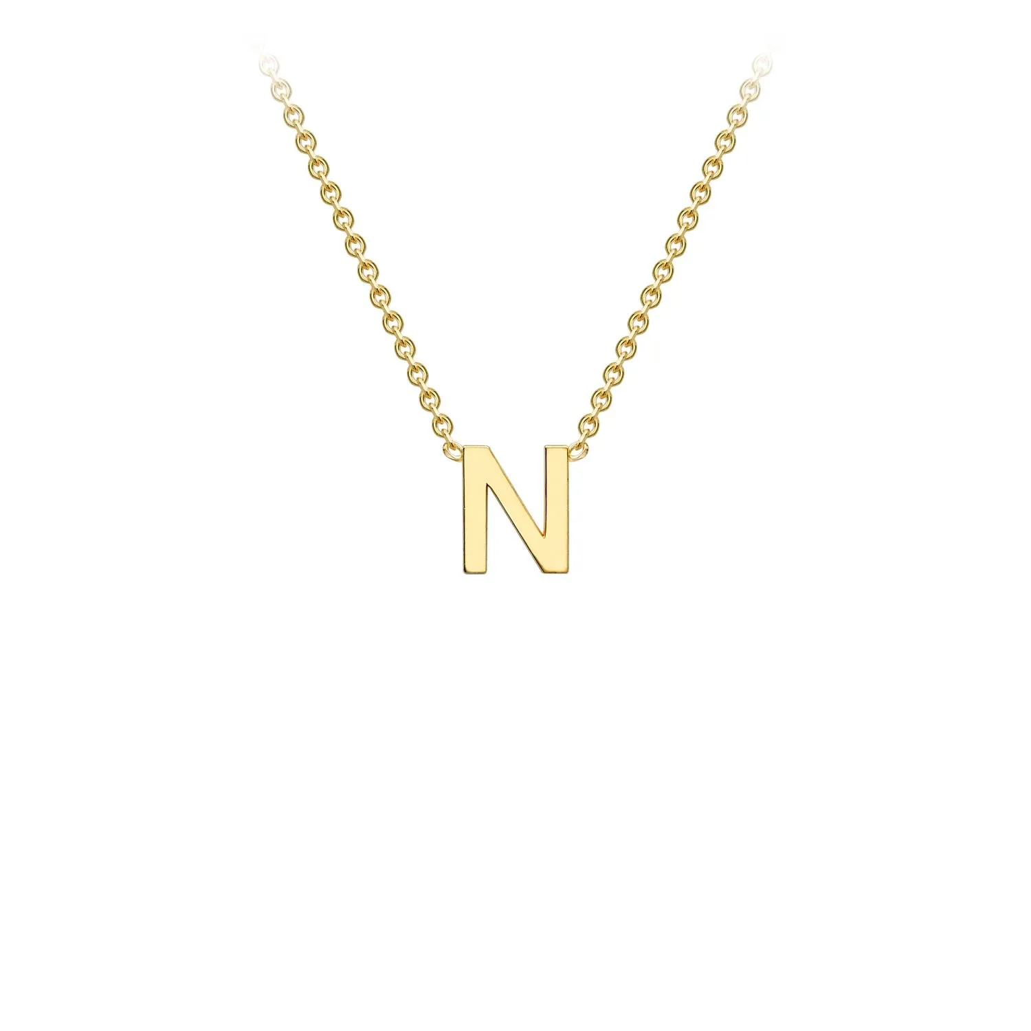 9K GOLD INITIAL NECKLACE