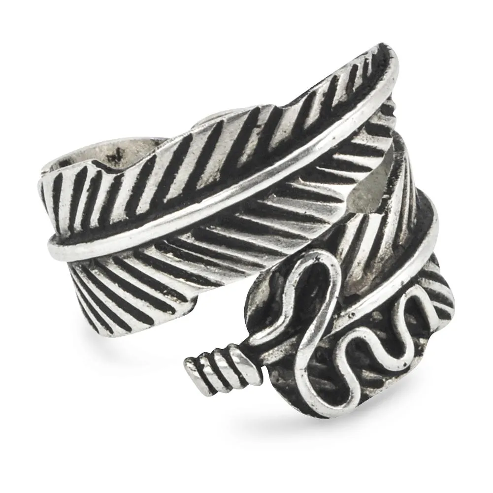 Adjustable Feather Ring