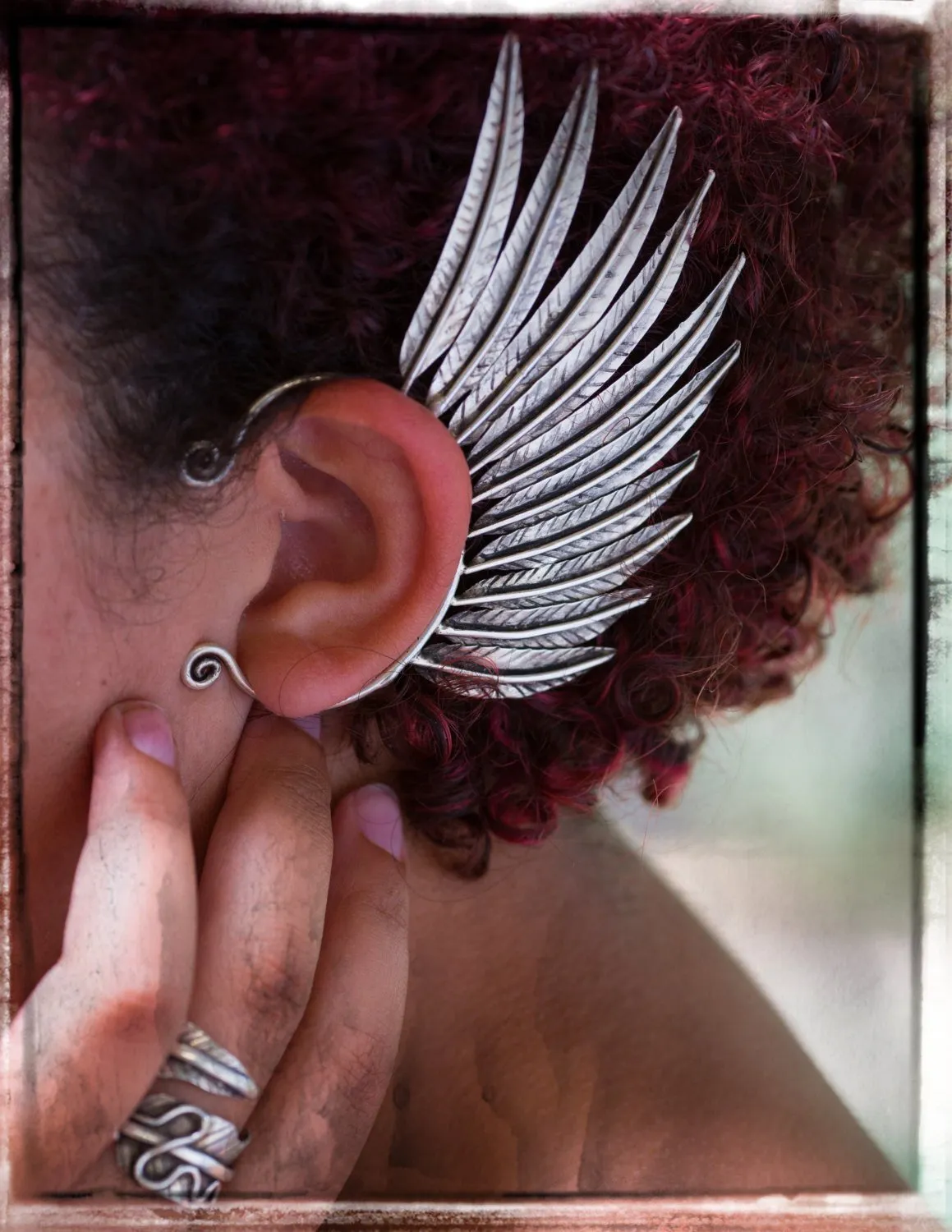 Adjustable Feather Ring