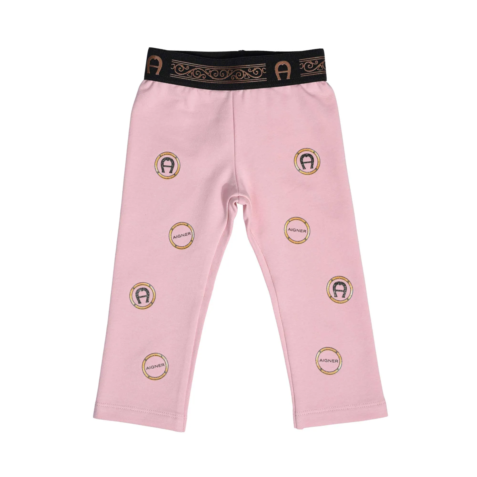 Aigner Kids Baby Girl's White and Pink Set T-Shirt & Leggings