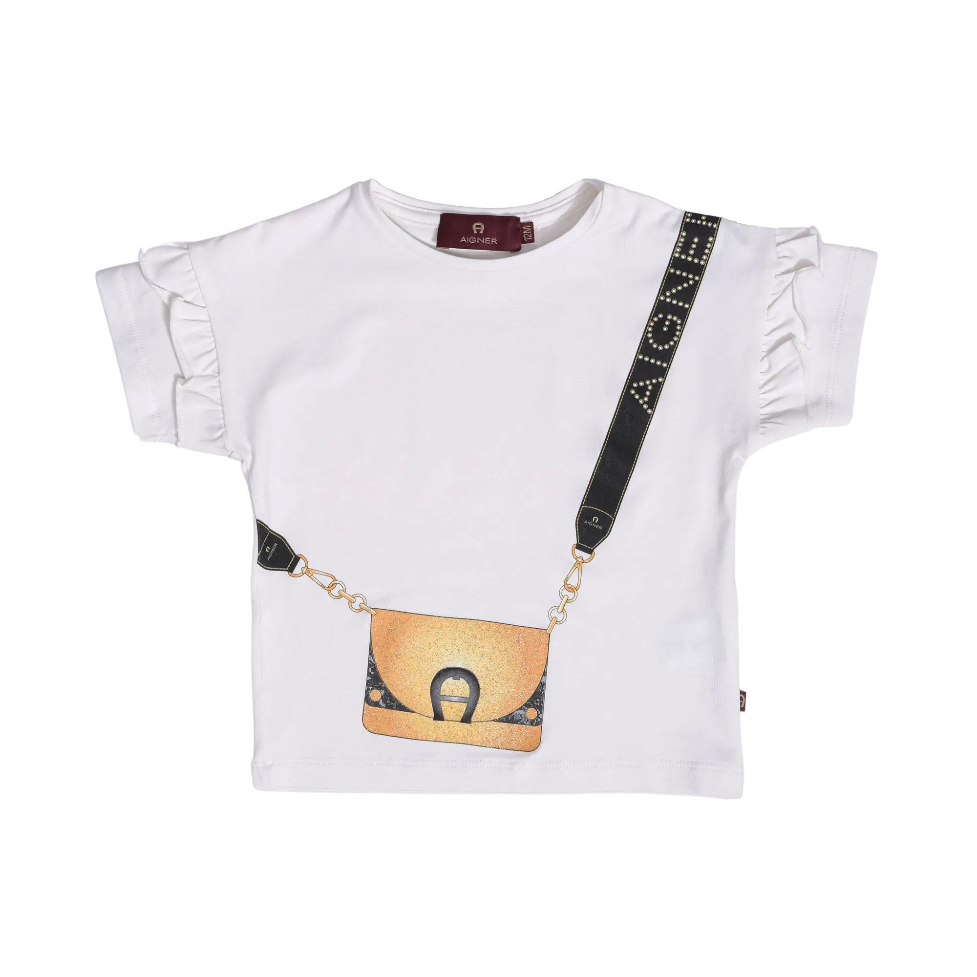 Aigner Kids Baby Girl's White and Pink Set T-Shirt & Leggings