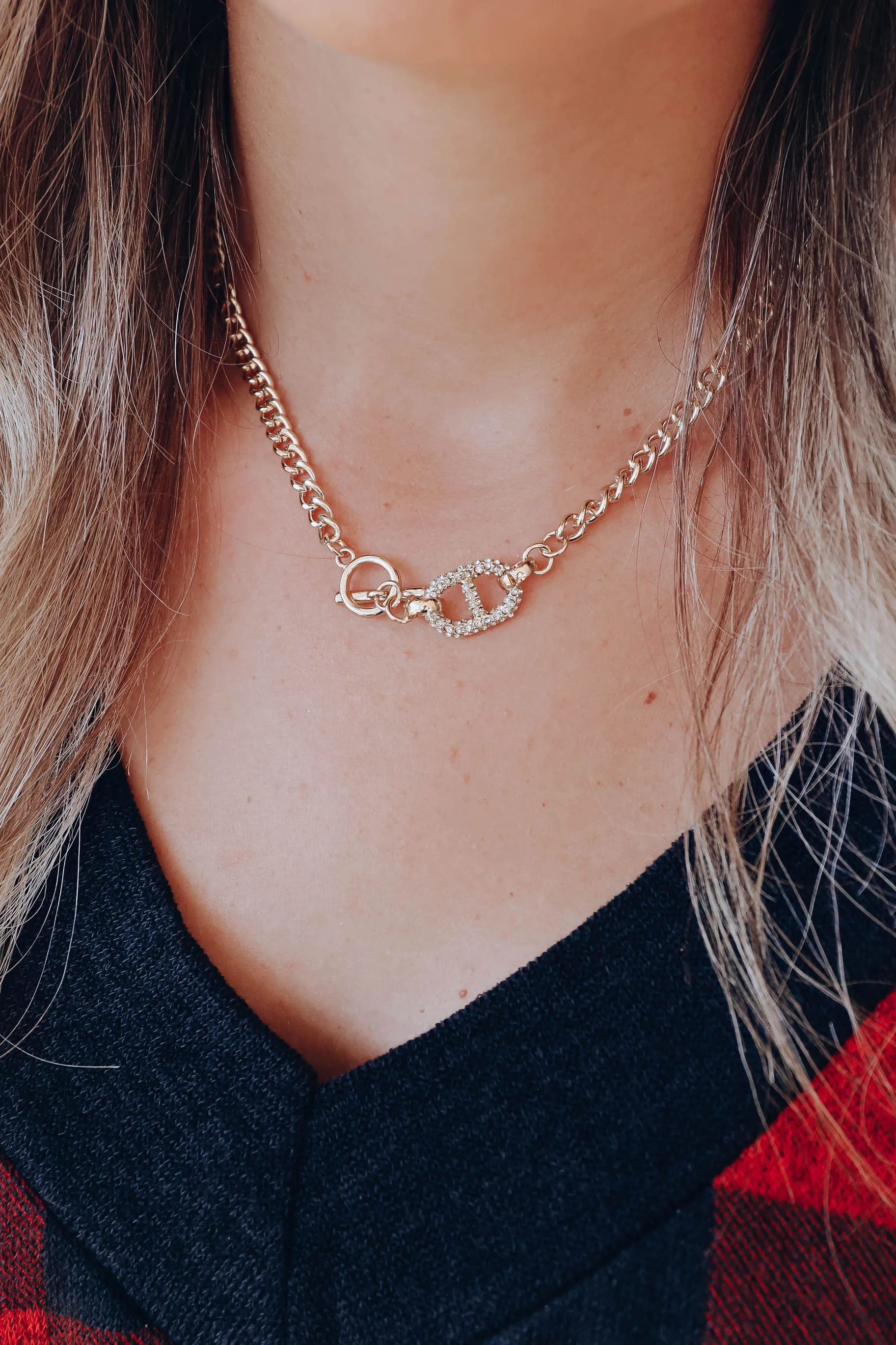 Alidia Link Necklace - Gold