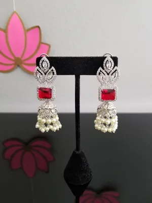 American diamond Jhumkas 22111