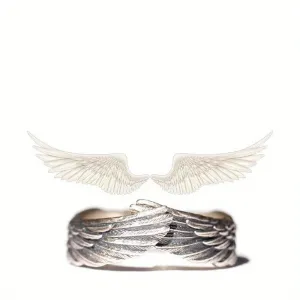 Angel Feather Ring Stylish Men's Jewelry Ring For Women