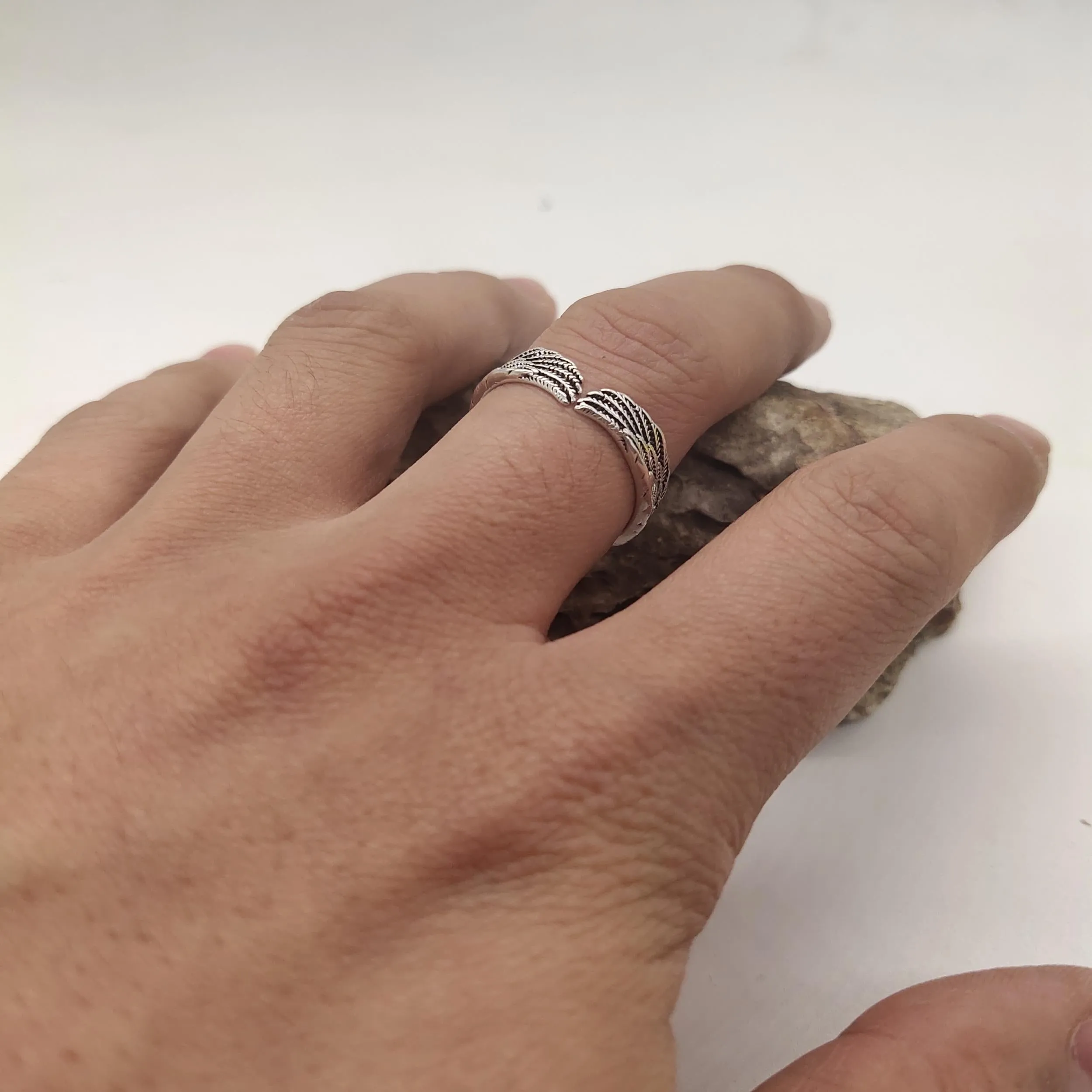 Angel Feather Ring Stylish Men's Jewelry Ring For Women