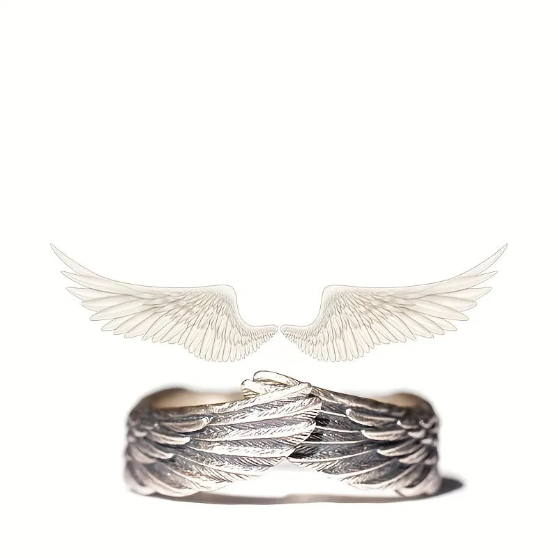Angel Feather Ring Stylish Men's Jewelry Ring For Women