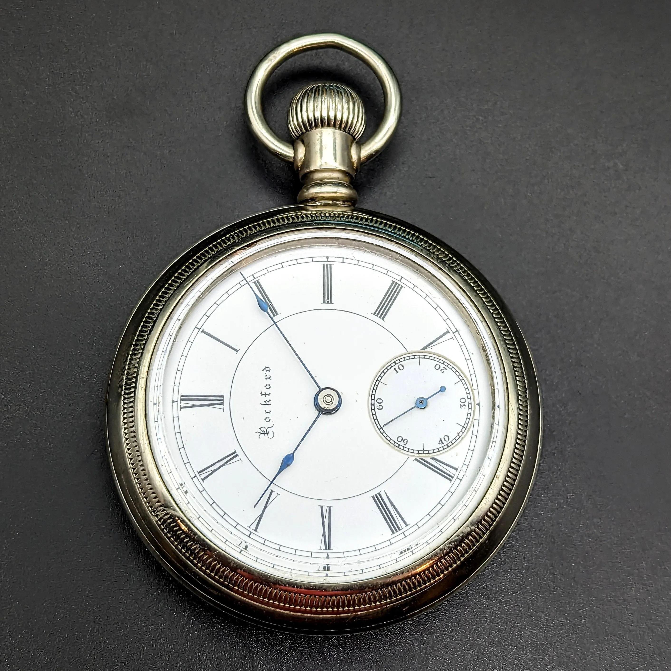 Antique 1888 ROCKFORD Pocket Watch Size 18S Grade 93 9 Jewels