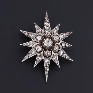 Antique Diamond Star Brooch | Antique Brooch