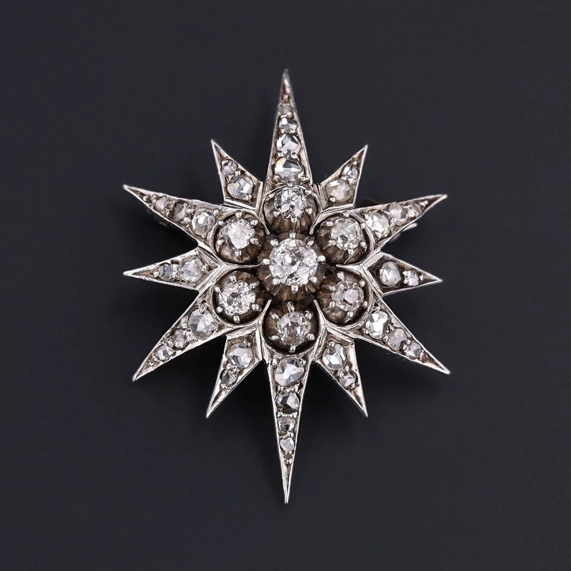 Antique Diamond Star Brooch | Antique Brooch