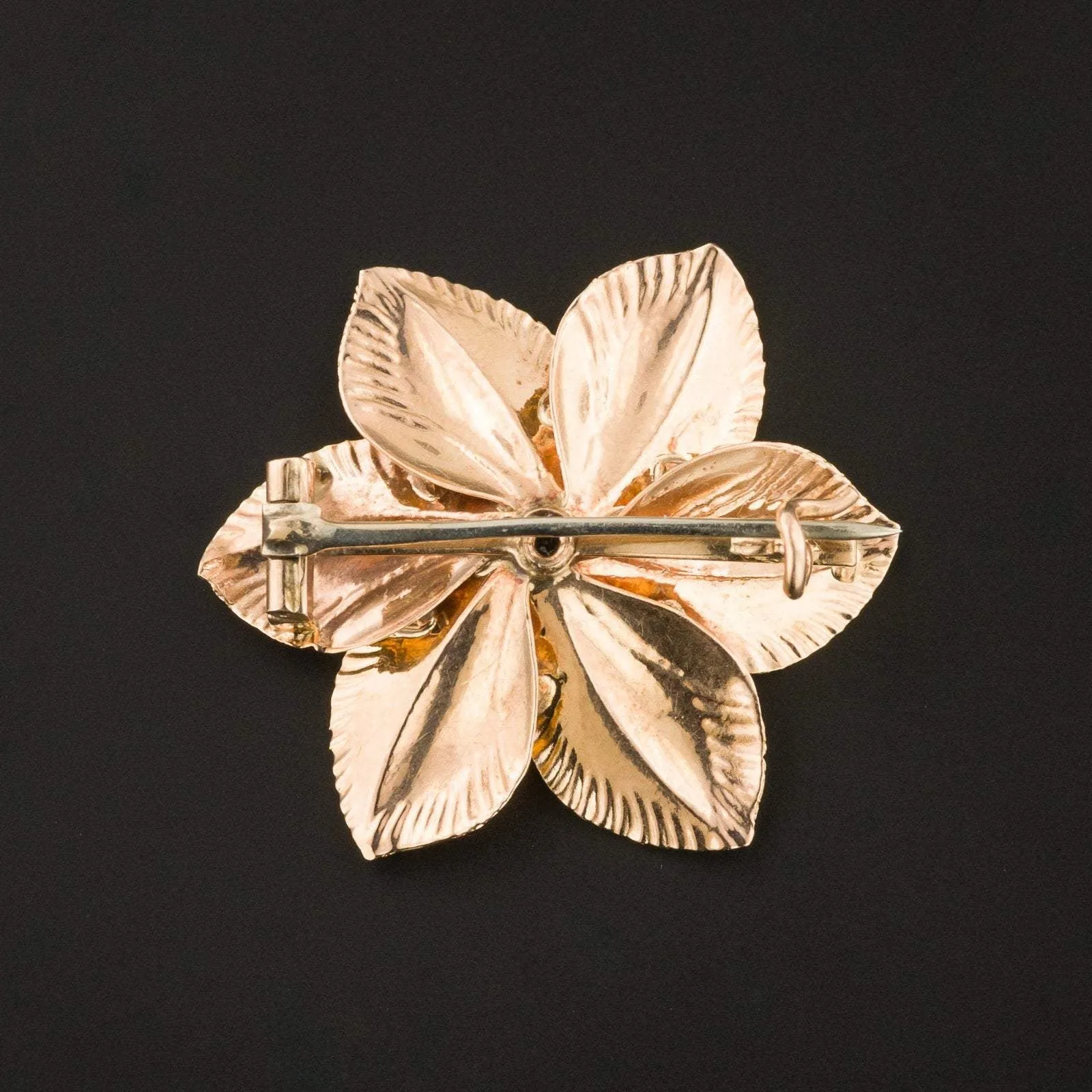 Antique Flower Brooch | Gold Flower Brooch