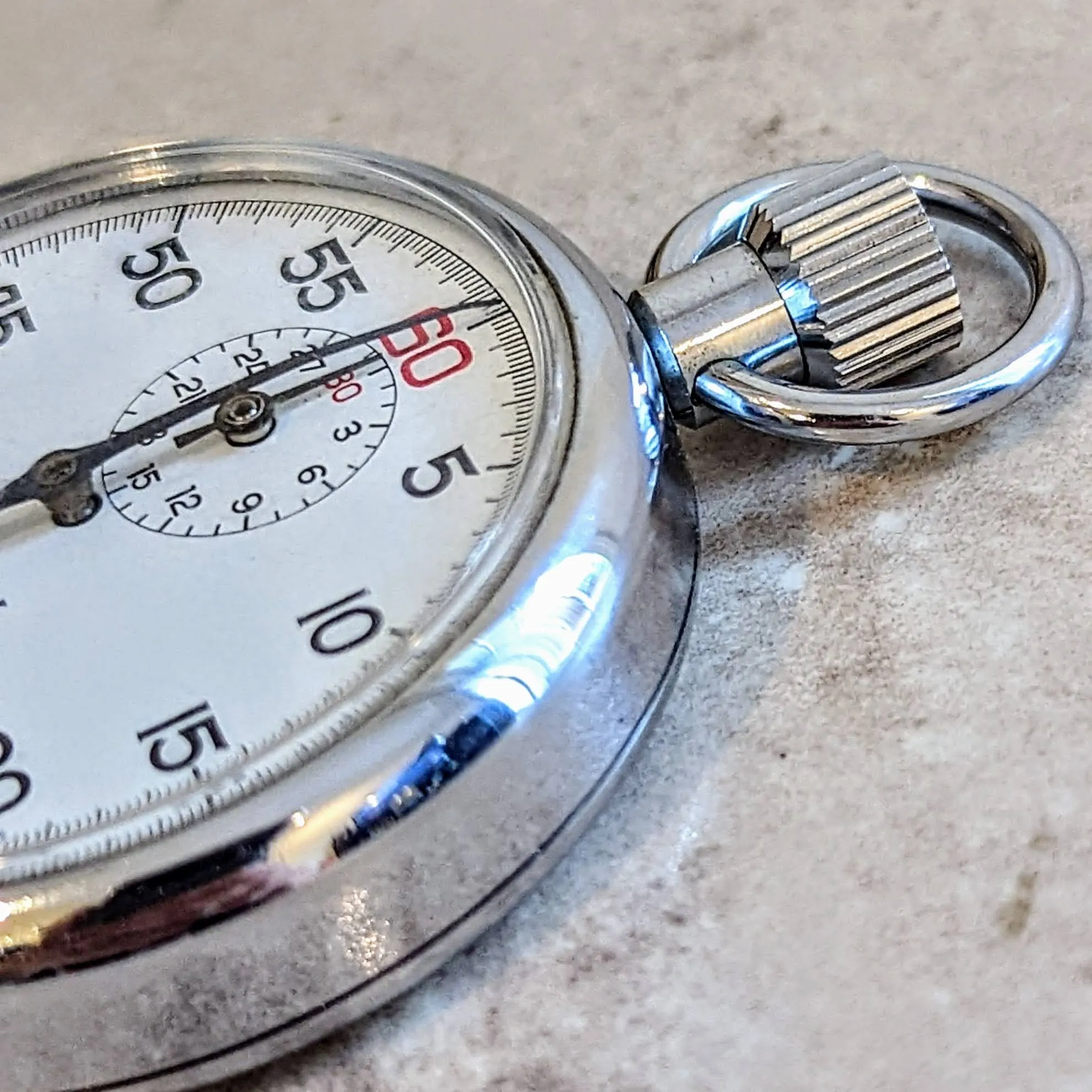 Aristo APOLLO Stopwatch 7 Jewels Swiss Cal. Baumgartner 411 Vintage Pocketwatch