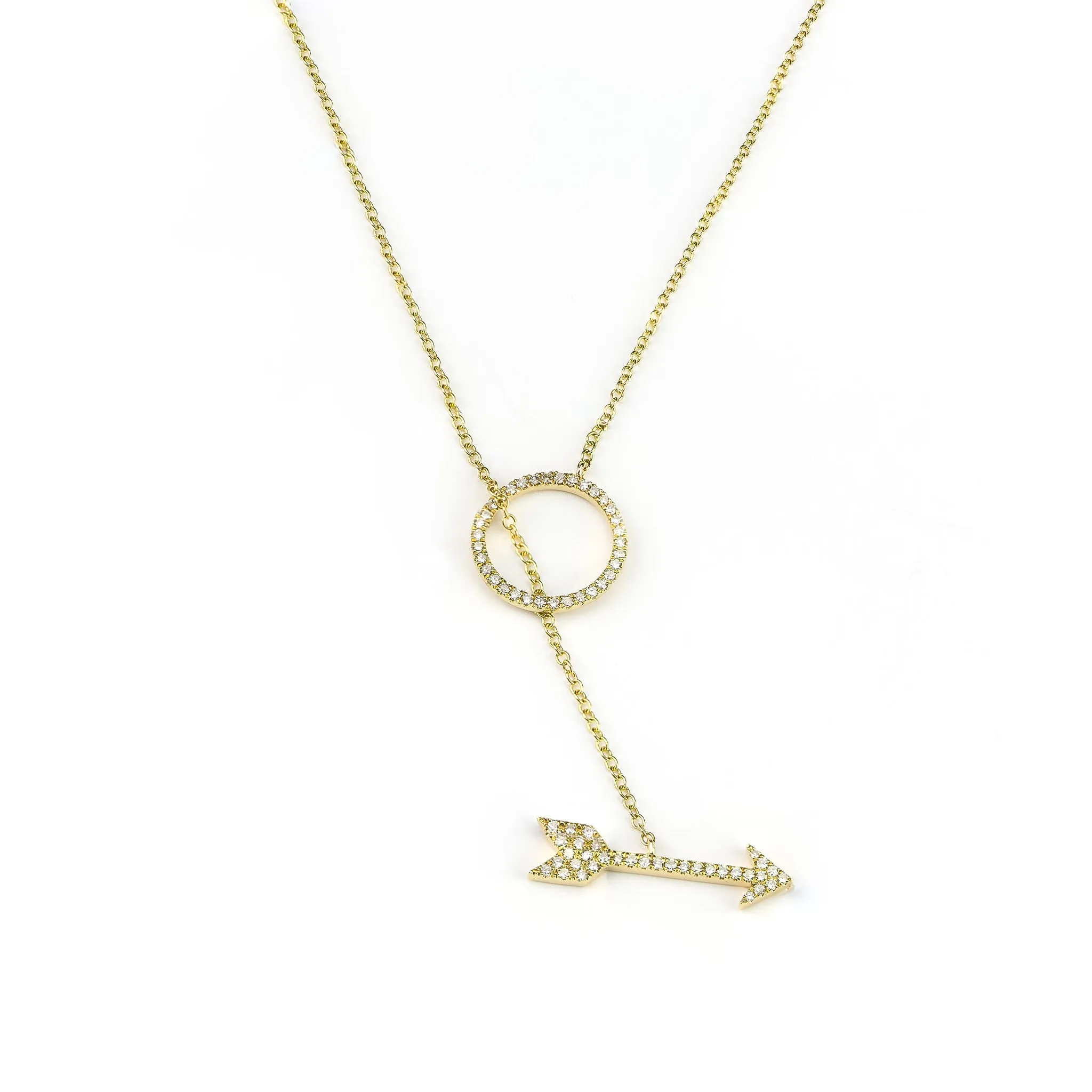 Arrow Adjustable Lariat Necklace