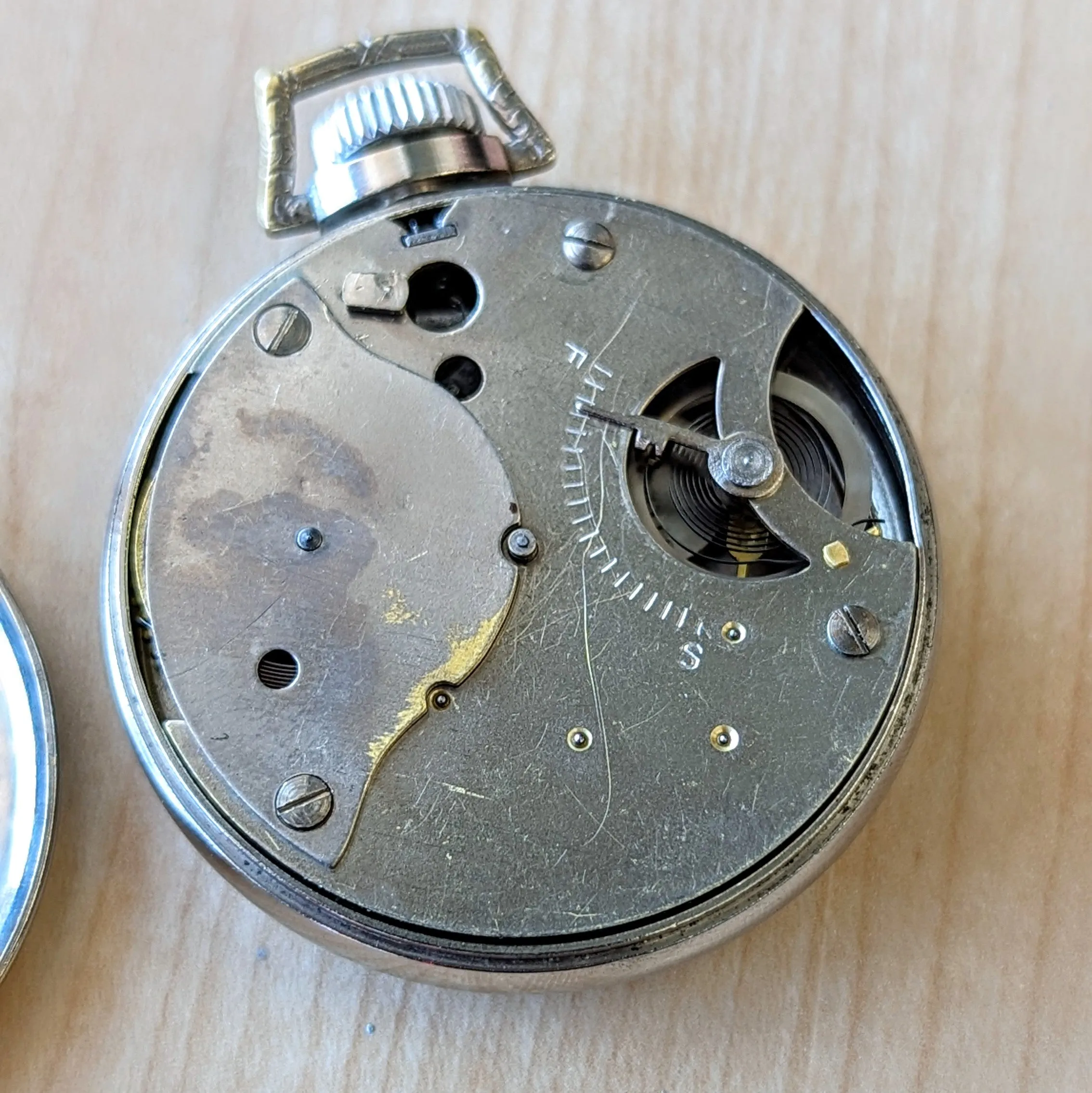 Art Deco NEW HAVEN Tip-Top Pocket Watch 16s U.S.A. Made Manual Wind Timepiece
