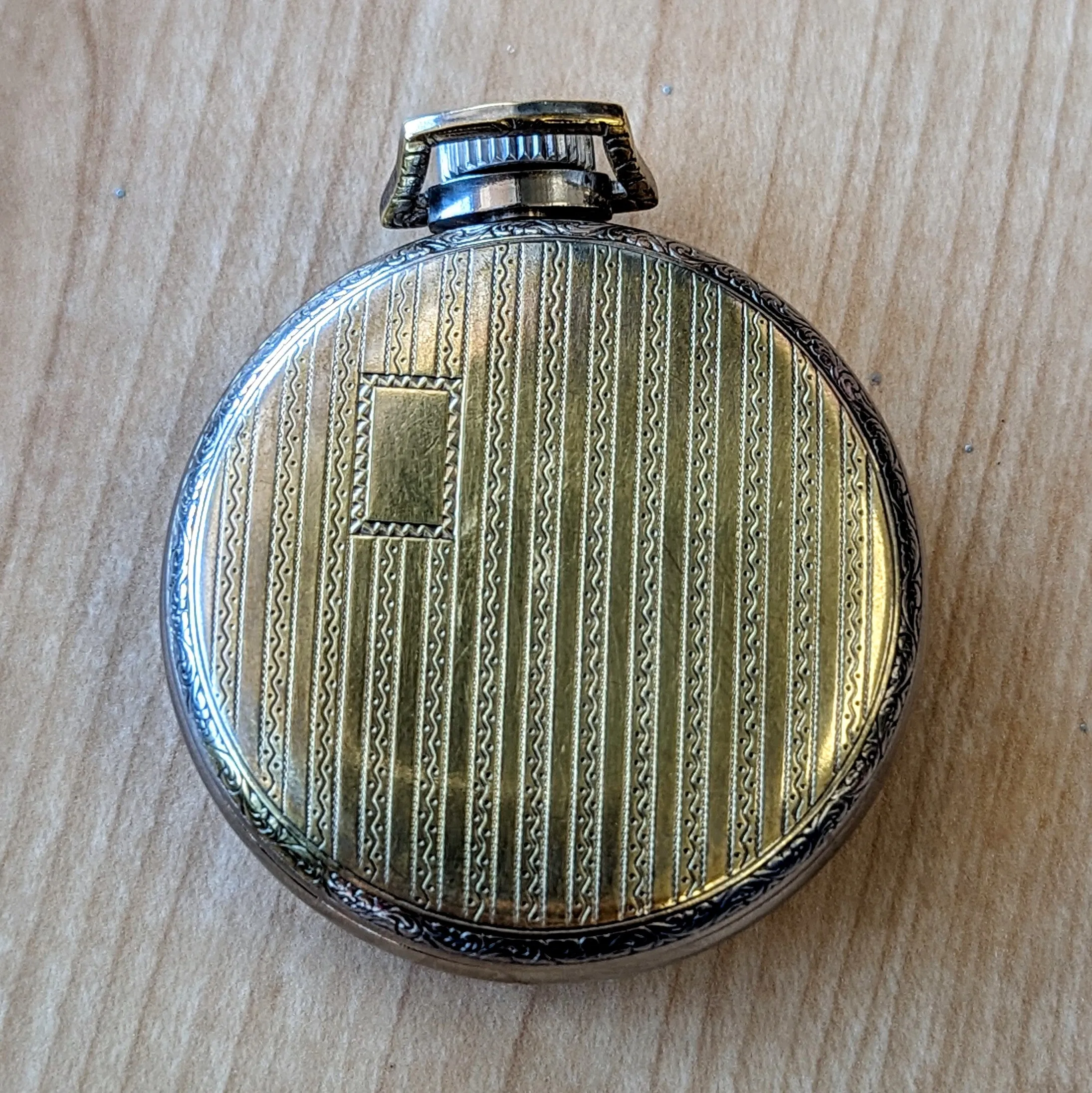 Art Deco NEW HAVEN Tip-Top Pocket Watch 16s U.S.A. Made Manual Wind Timepiece