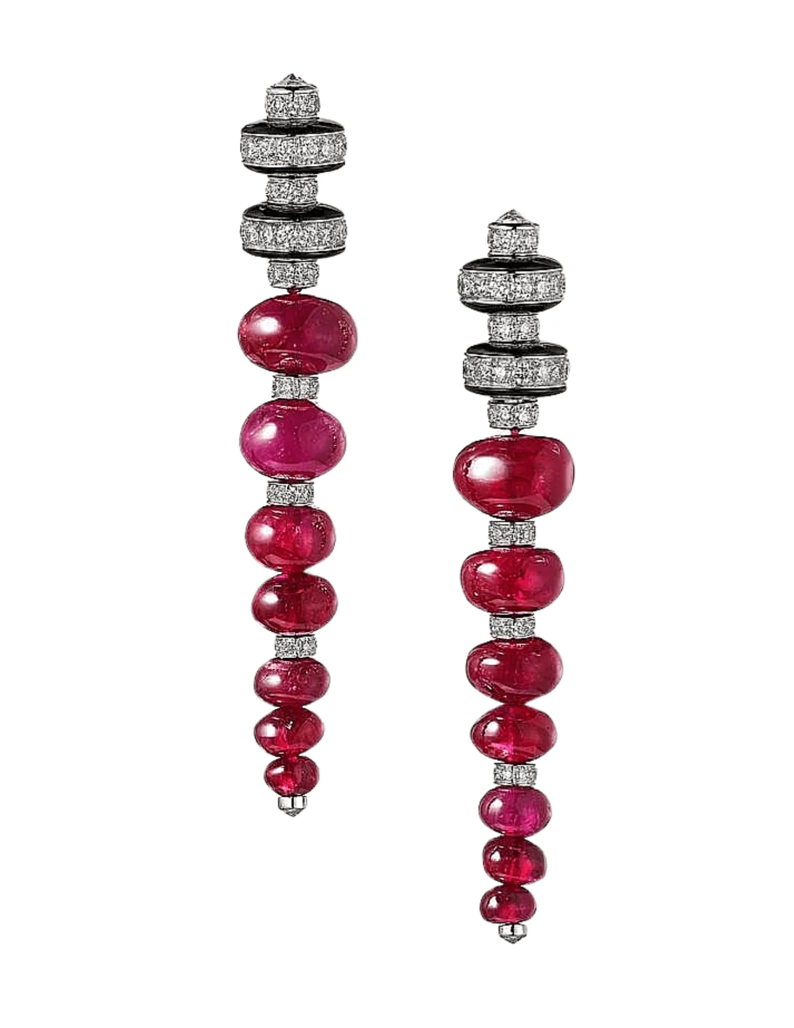 Austin Blaze Ruby Beaded Drop Earring