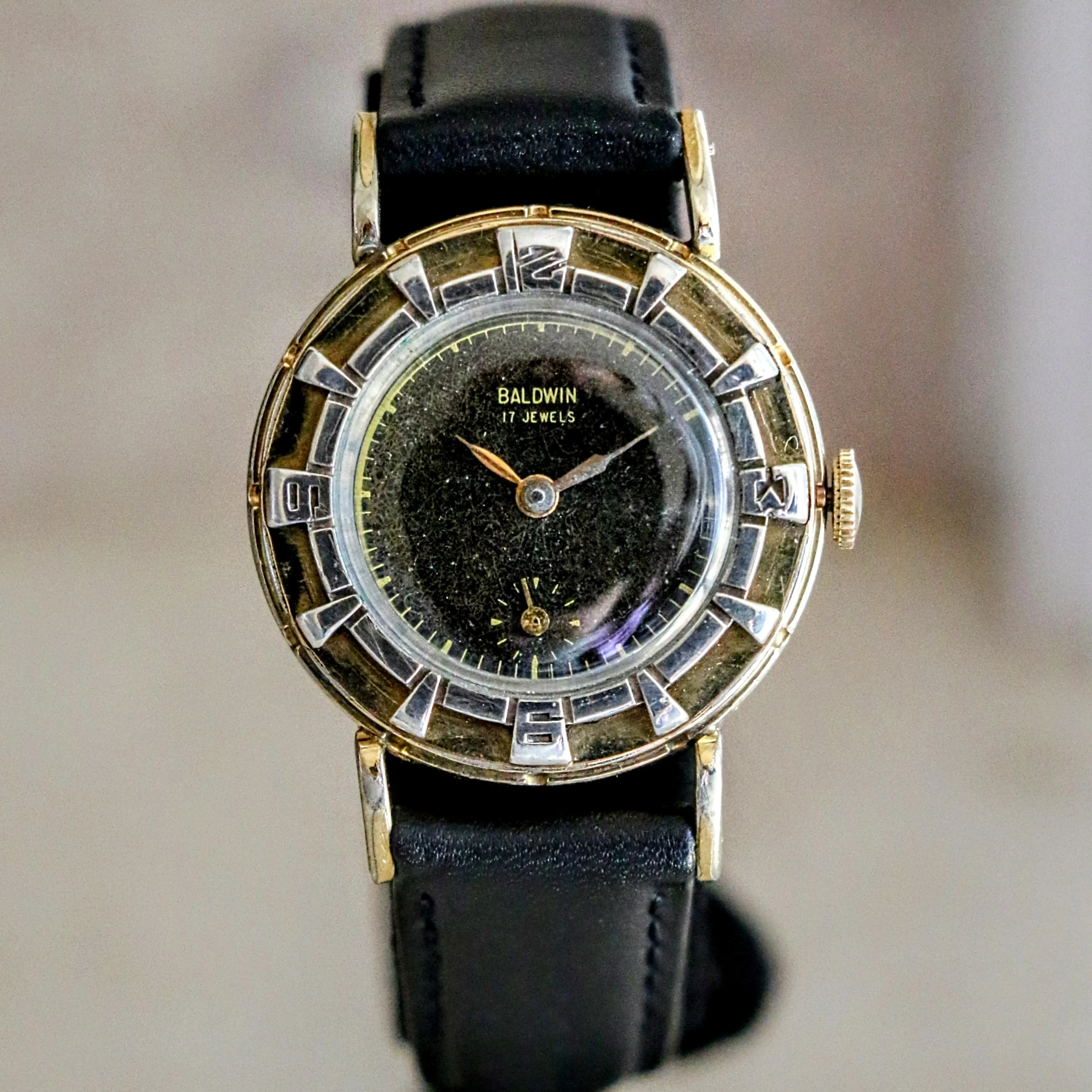 BALDWIN Wristwatch Clinton Movement Caliber ETA 984 17 Jewels Swiss Watch