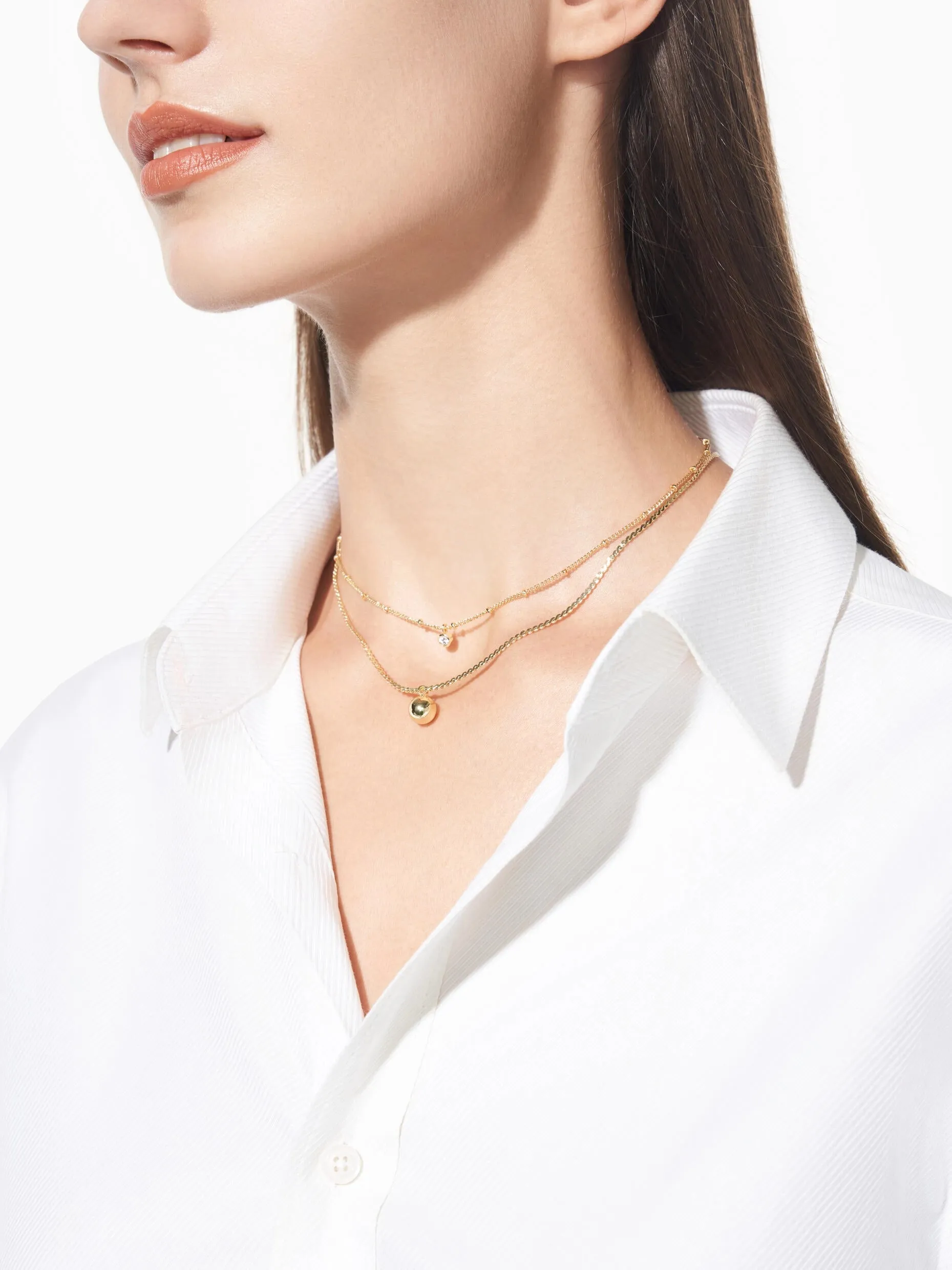 Ball Layered Necklaces