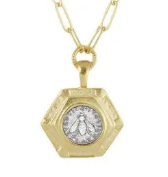 Bee Lira Paperclip Necklace