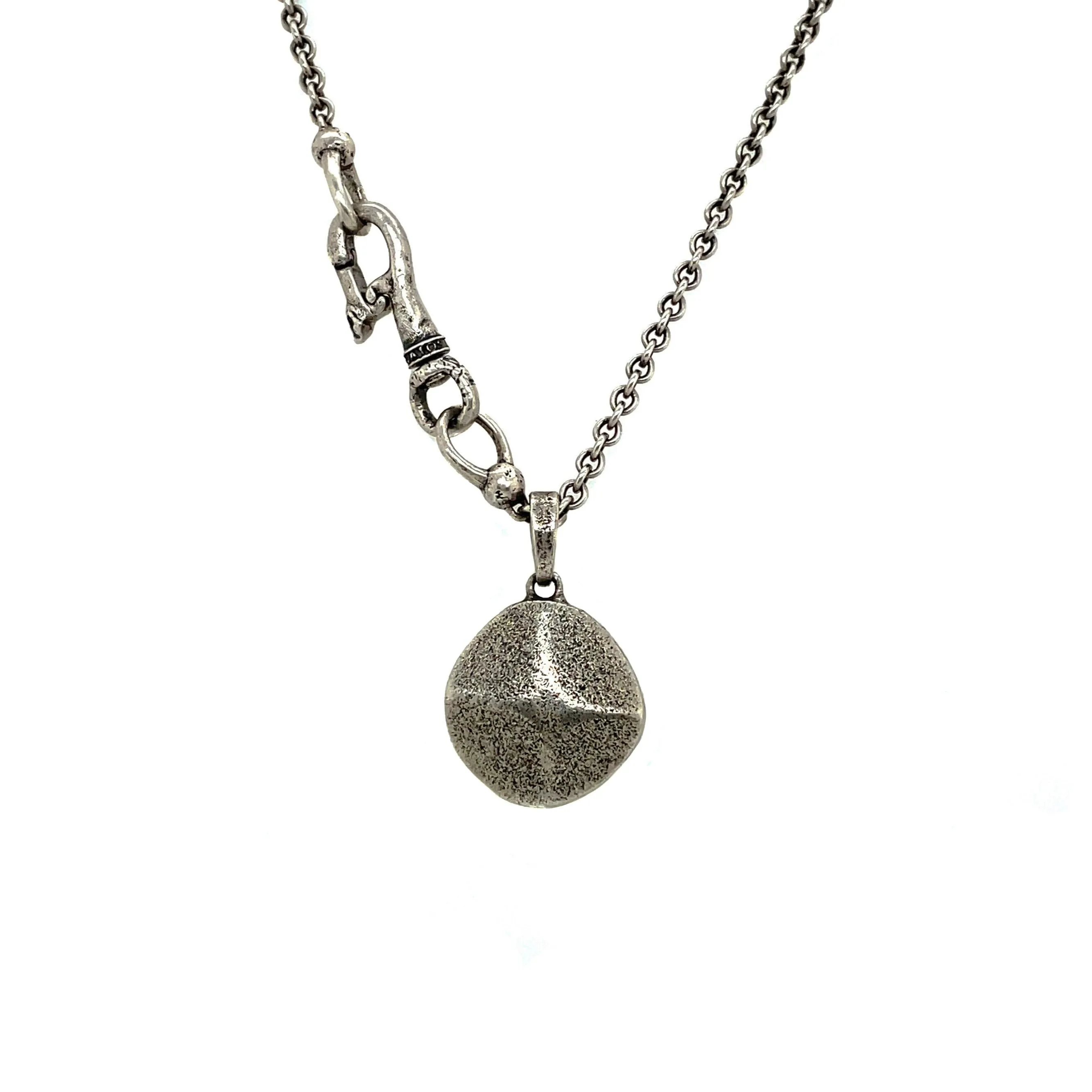 Beveled Coin Necklace
