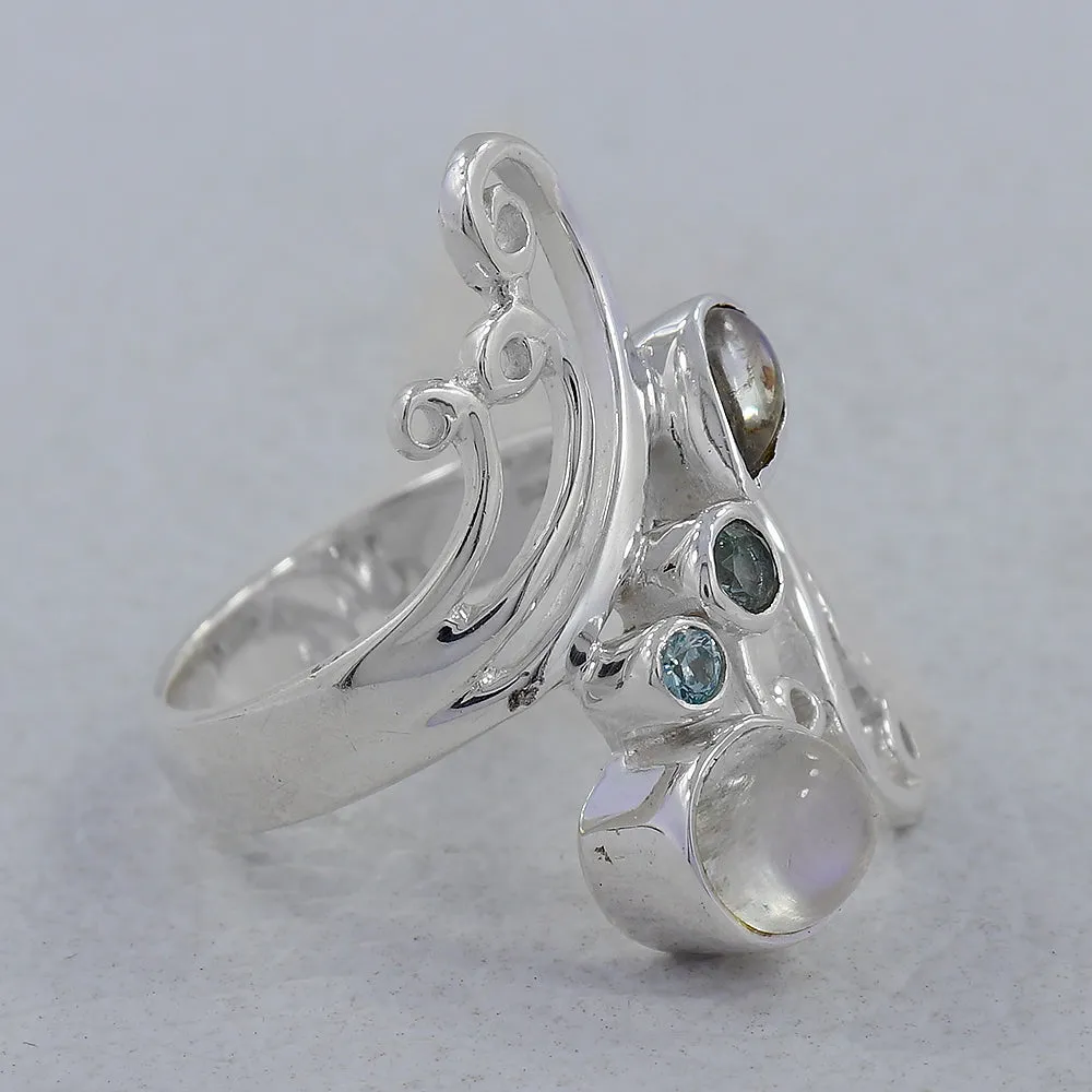 Black Onyx Silver Rings