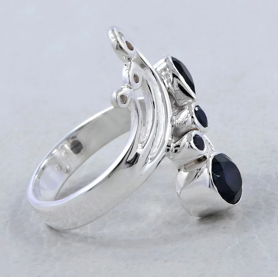 Black Onyx Silver Rings
