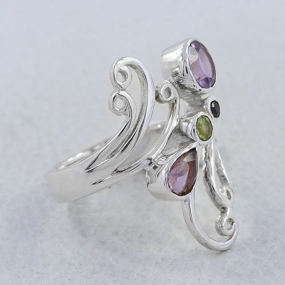 Black Onyx Silver Rings
