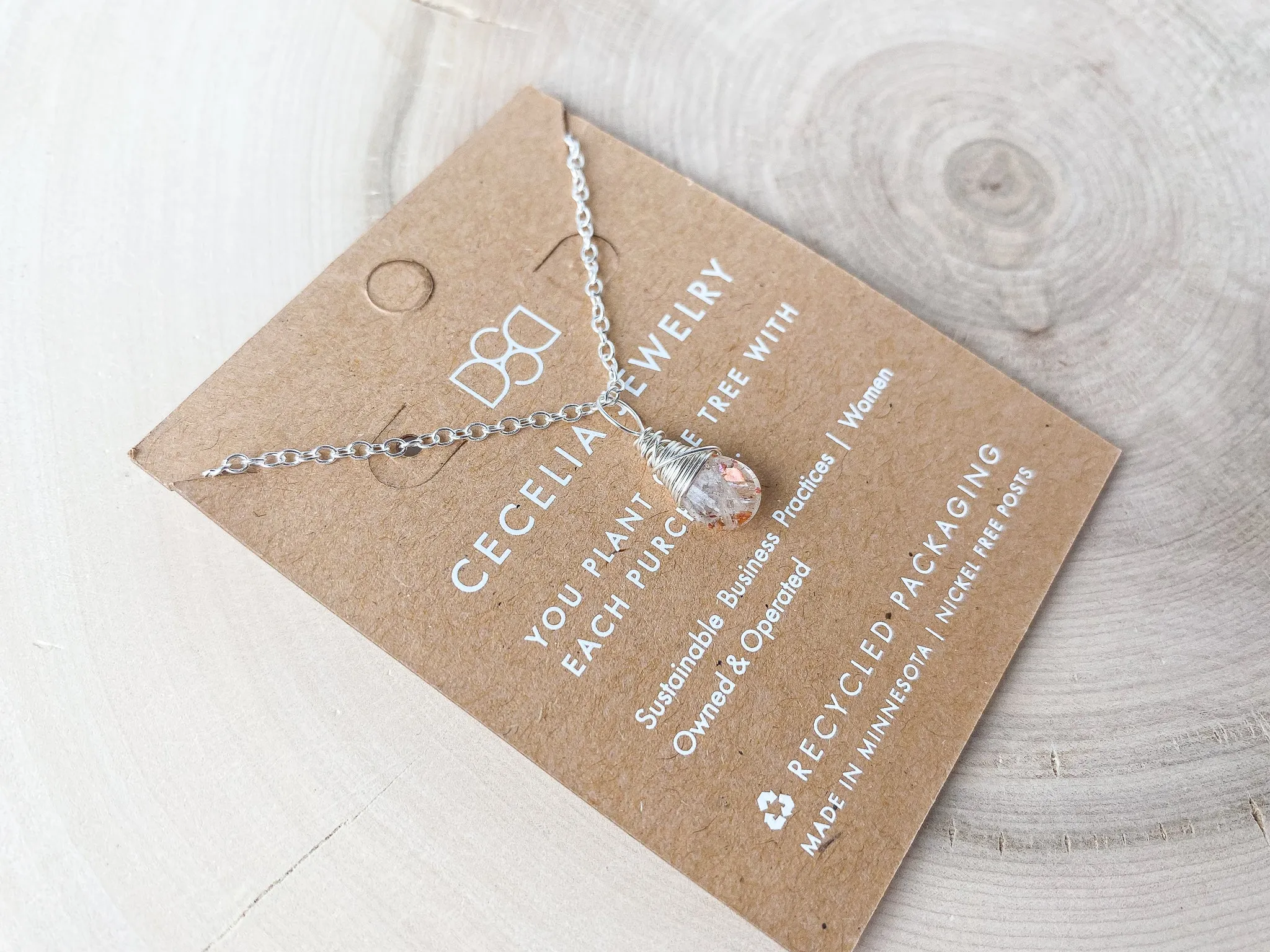 Bohemian Voyage Teardrop Pendant Necklace in Silver