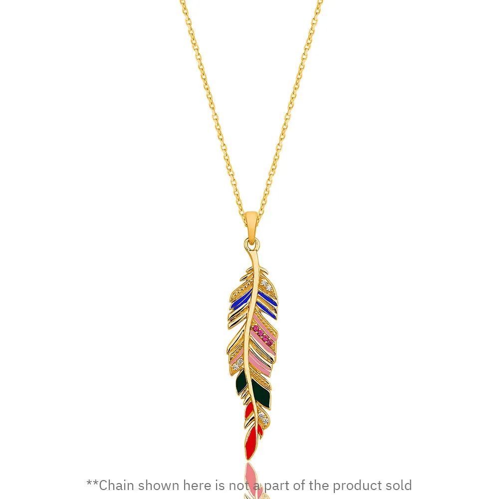 BoHo Feather Pendant