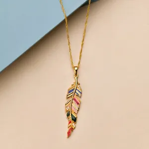 BoHo Feather Pendant
