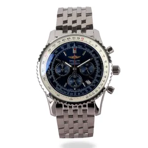 Breitling Chronometre Navitimer Royal Oak Blue Silver Steel Watch