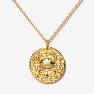 Cancer Zodiac Coin Necklace