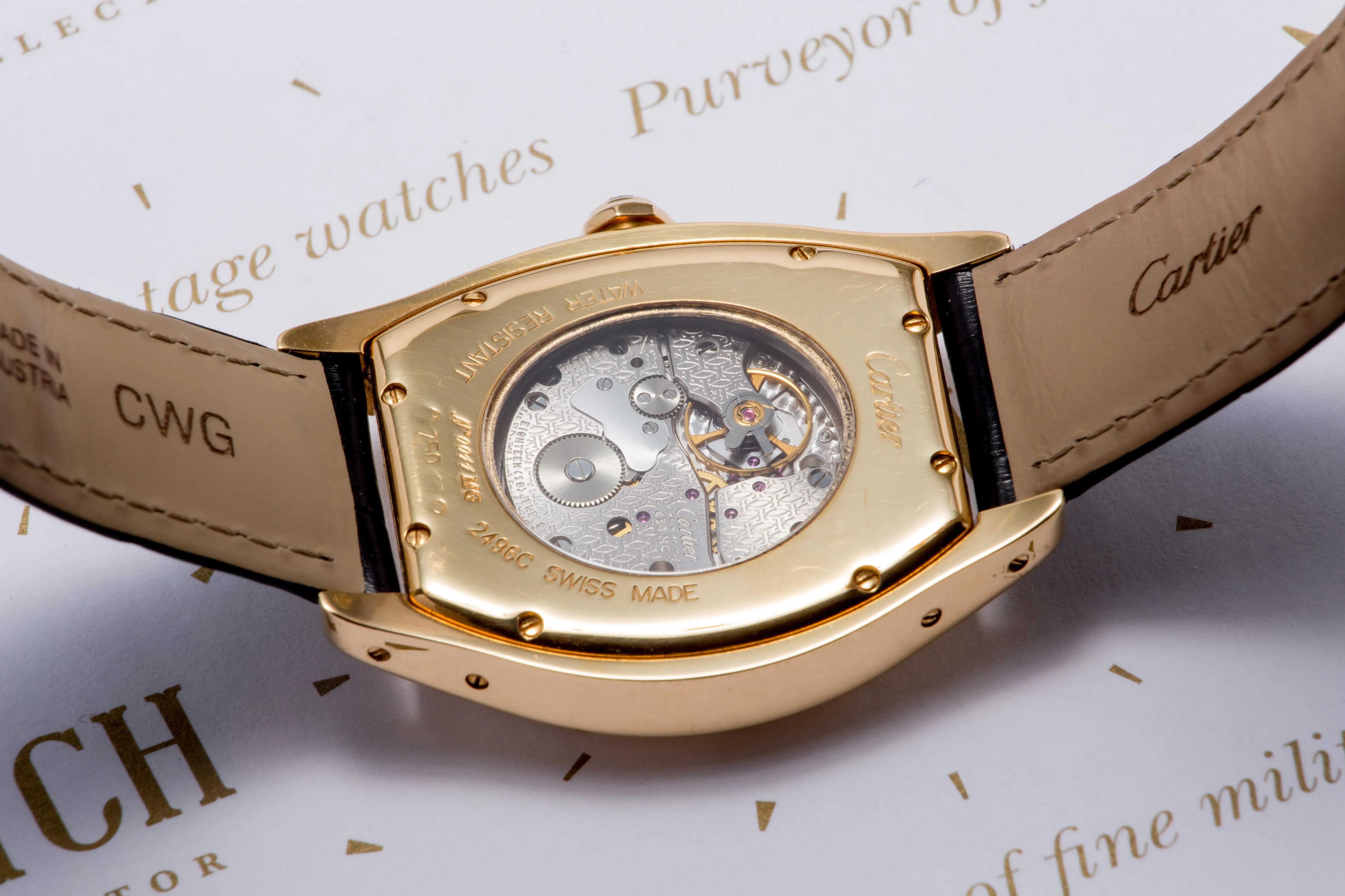 Cartier Tortue 18ct  Gold SOLD
