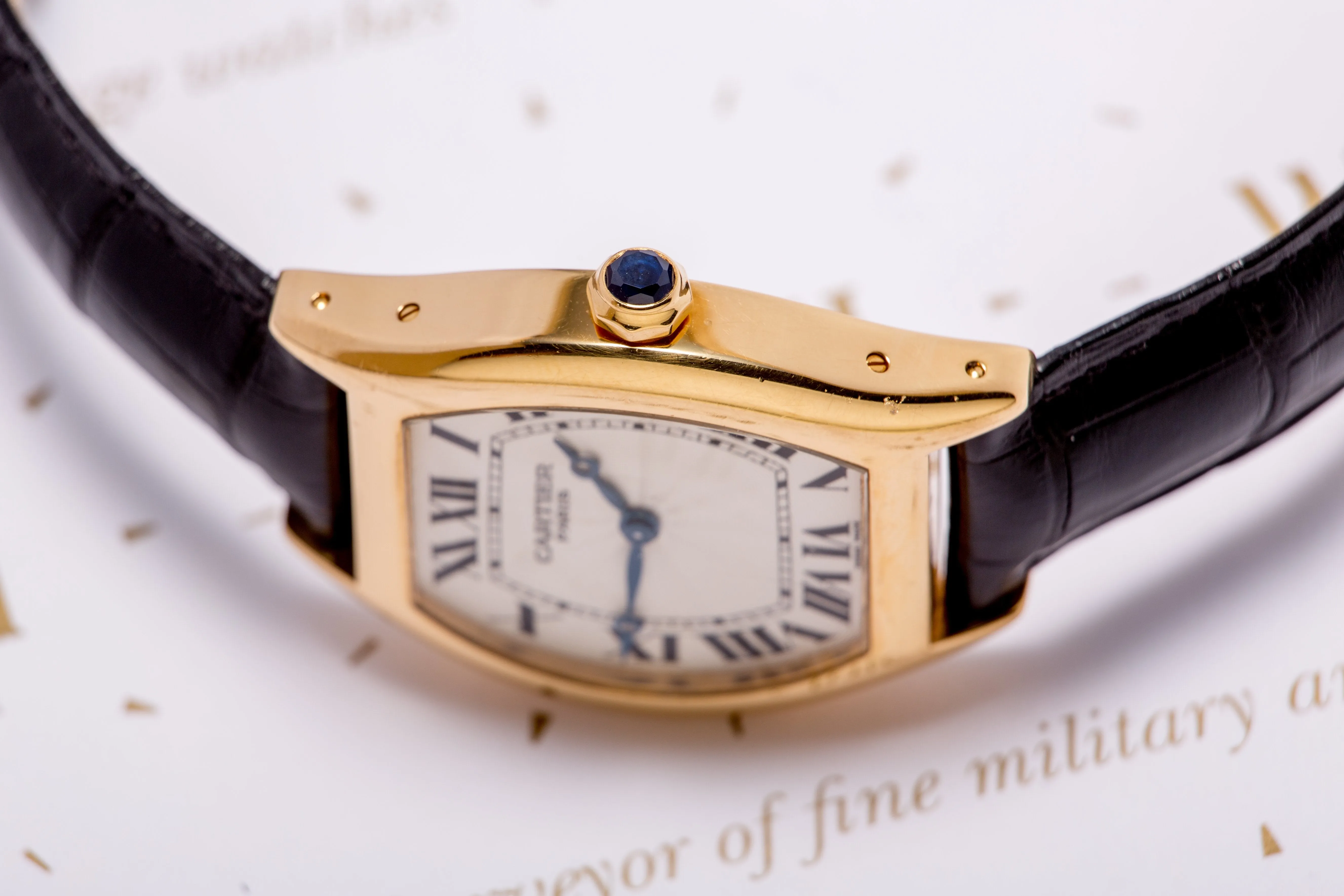 Cartier Tortue 18ct  Gold SOLD