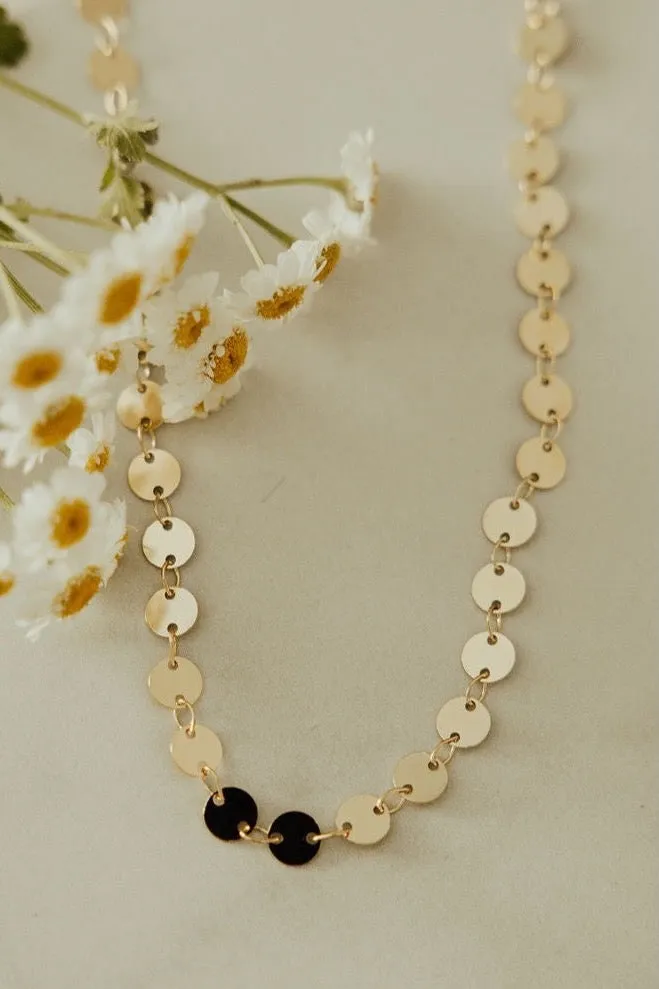 Chloe Gold Filled Coin Necklace