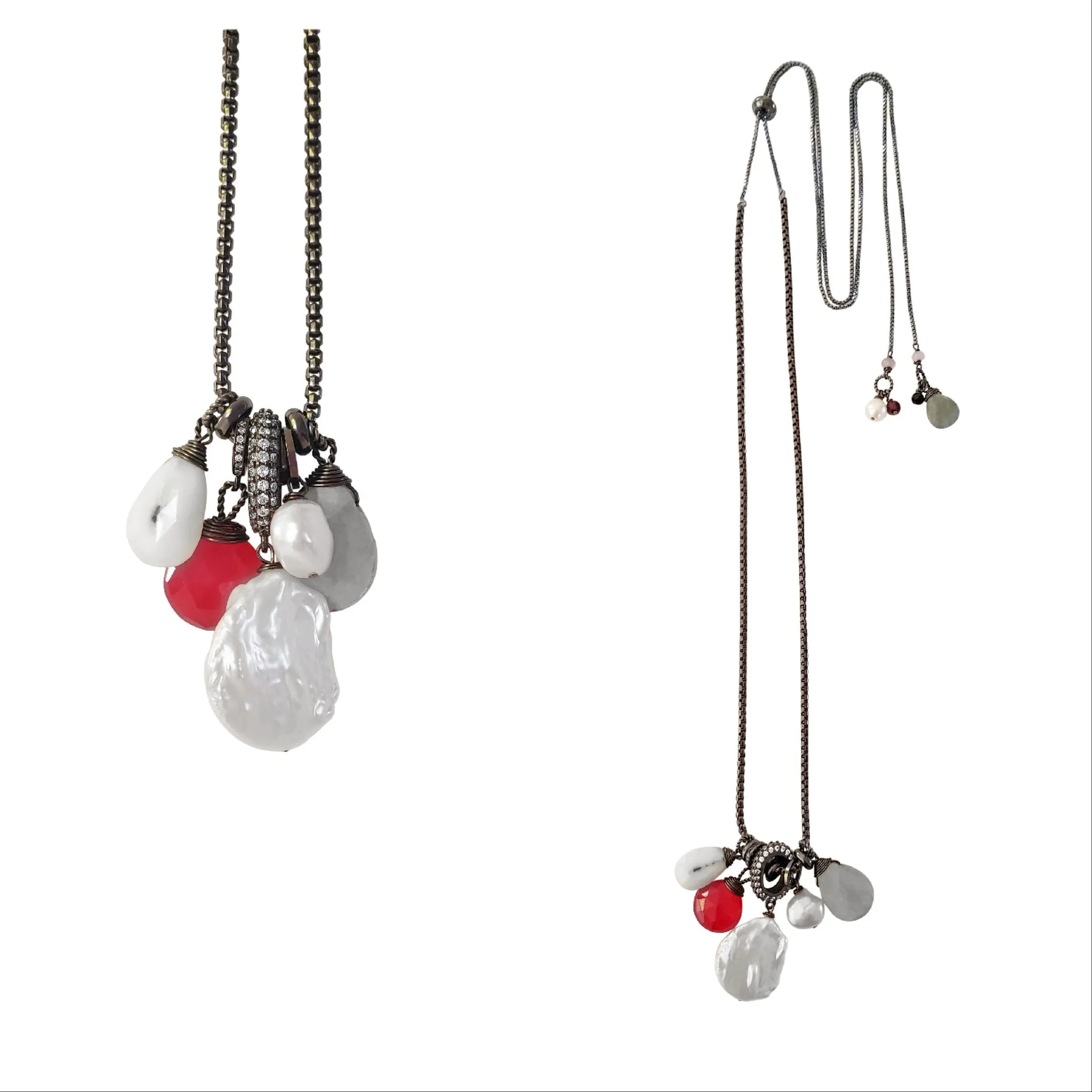 Classic Gemstone Charm Necklace