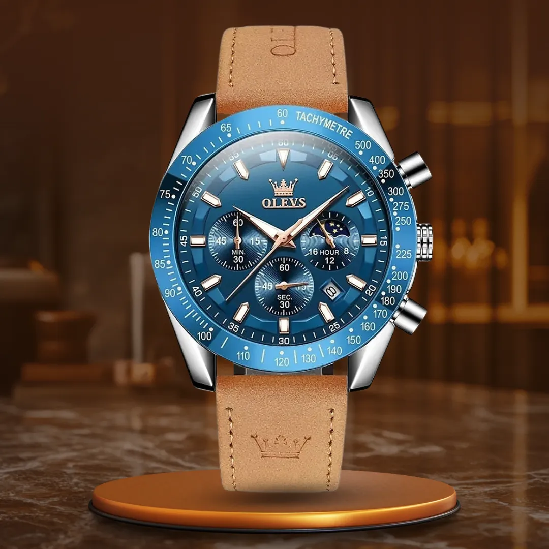 CLASSIC LEATHER QUARTZ WATCH | Timeless Elegance Trend