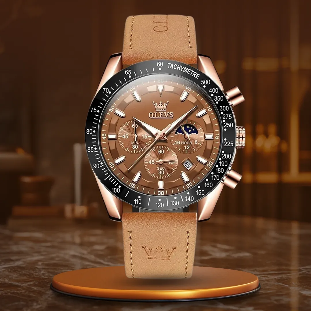 CLASSIC LEATHER QUARTZ WATCH | Timeless Elegance Trend