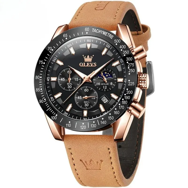 CLASSIC LEATHER QUARTZ WATCH | Timeless Elegance Trend