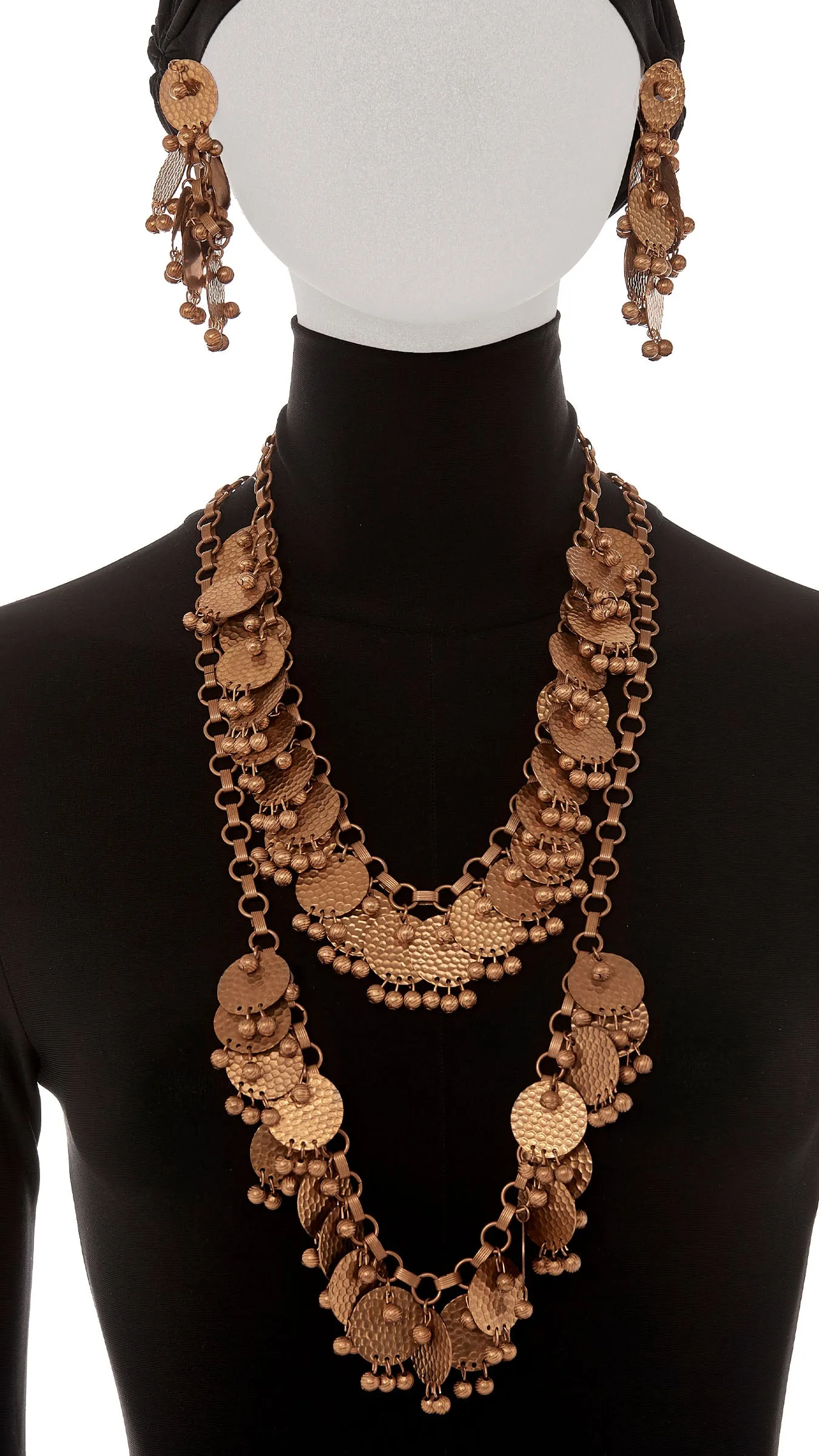 COIN NECKLACES, BRACELET AND EARRING SET