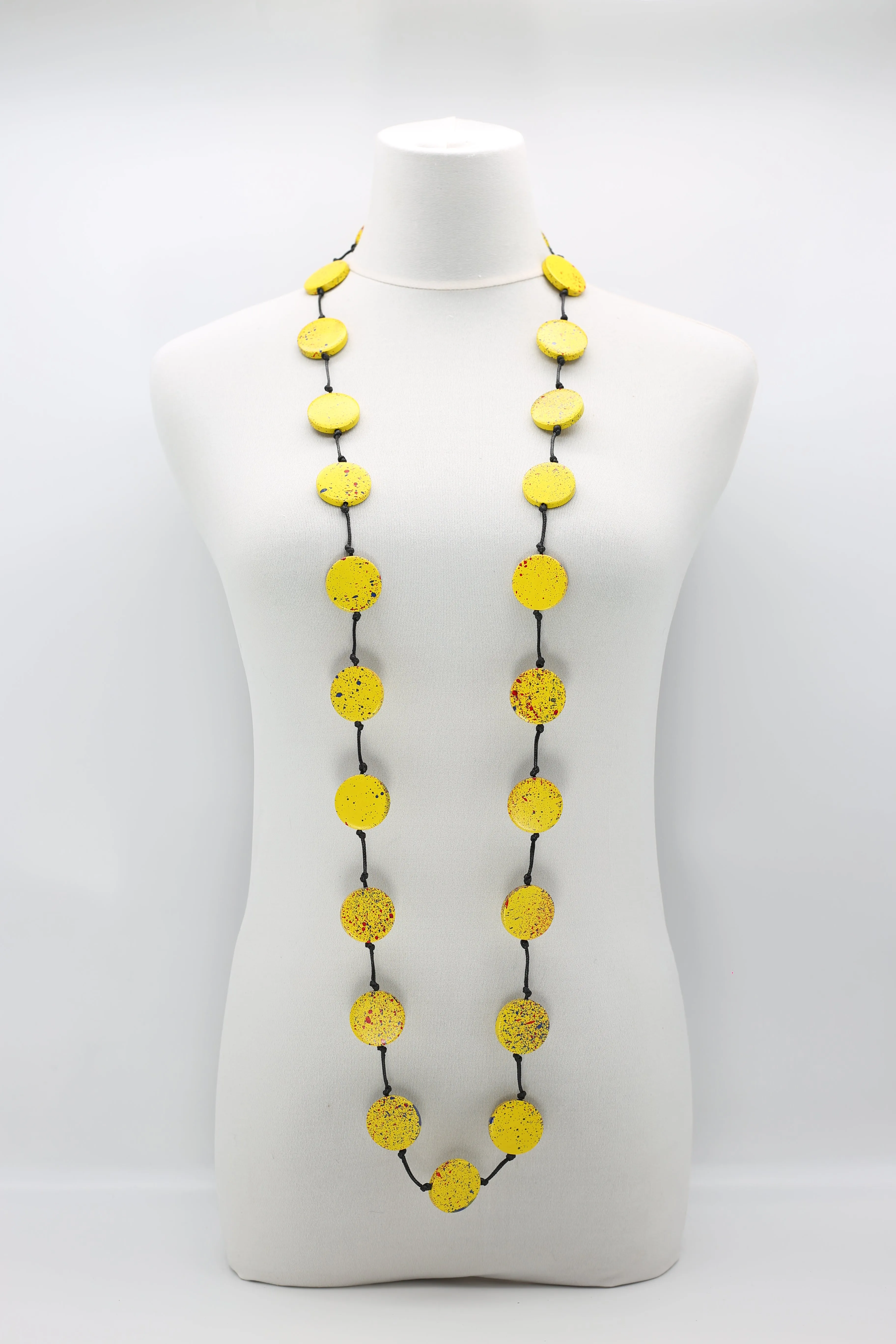 COIN NECKLACES - HAND-PAINTED  - LARGE - Single Strand