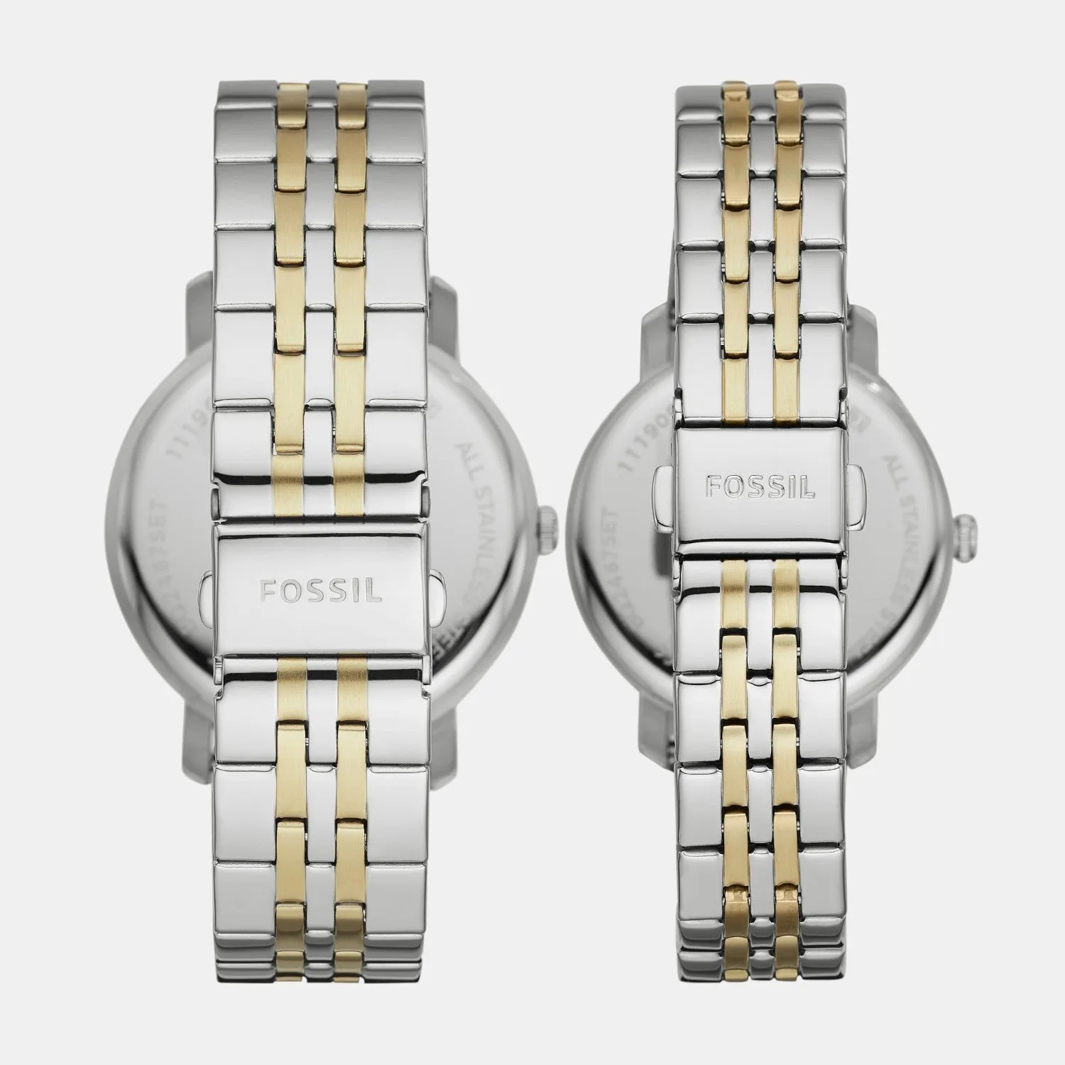 Couple Quartz Silver Dial Analog Stainless Steel Watch BQ2467SET
