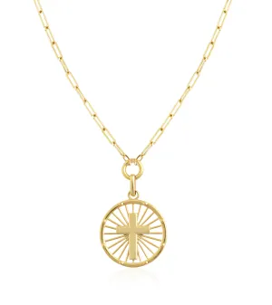 Cross Medallion Coin Necklaces