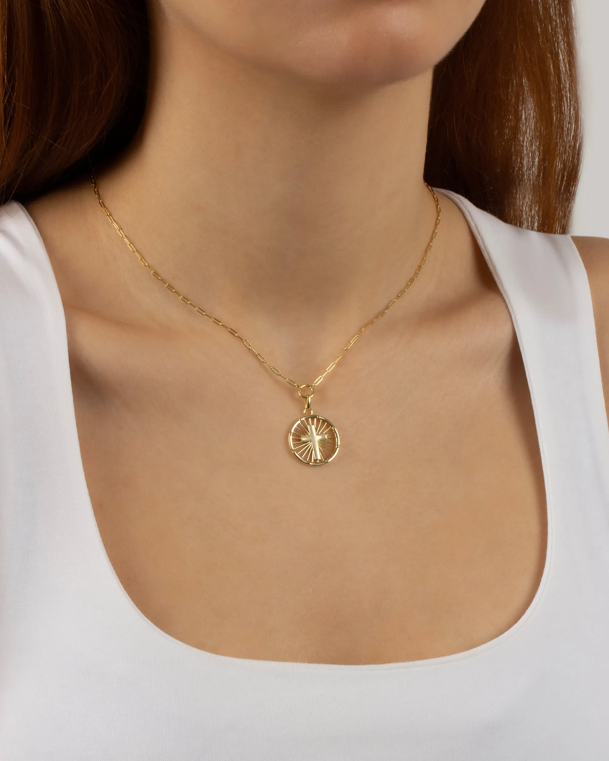 Cross Medallion Coin Necklaces