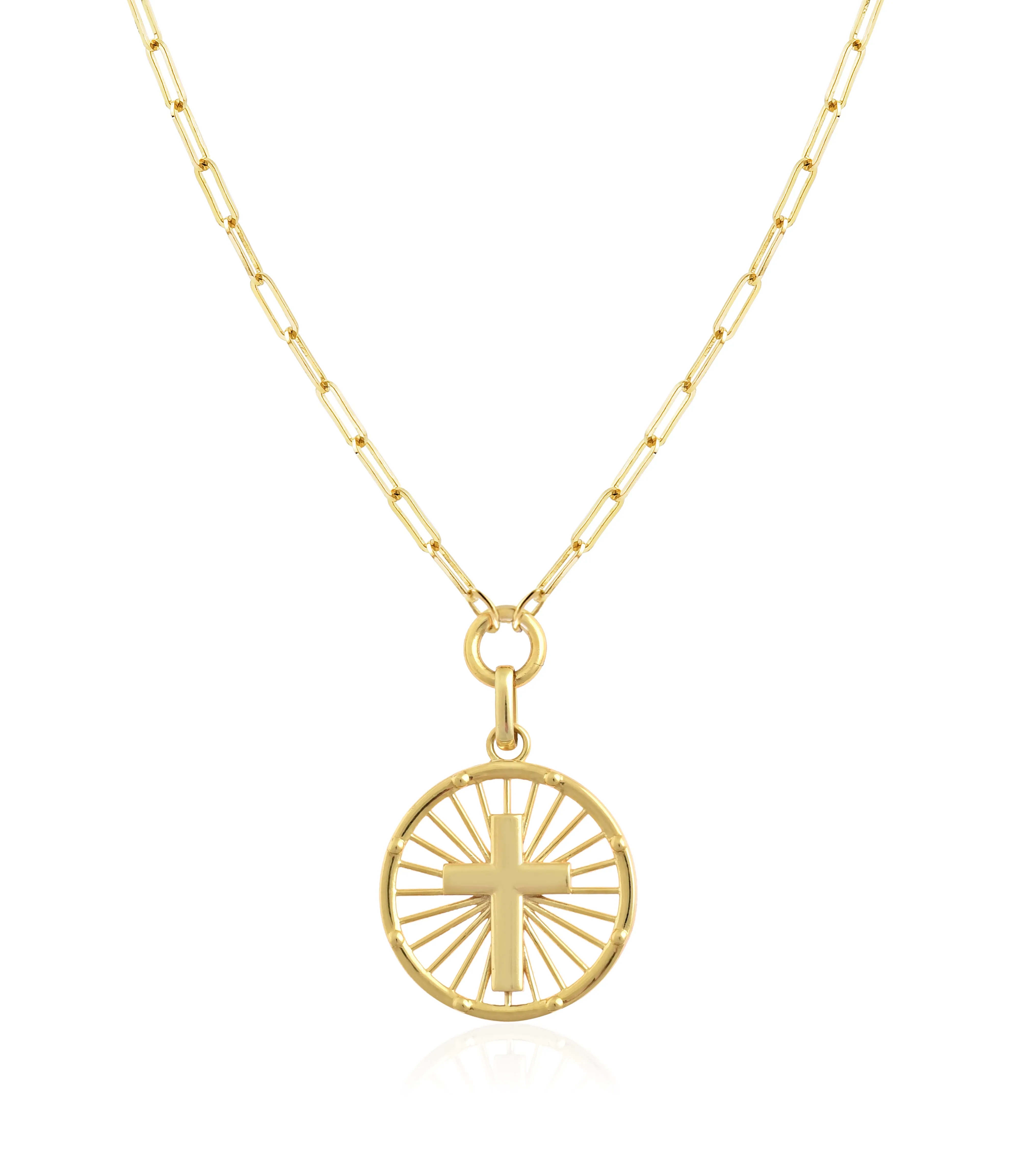 Cross Medallion Coin Necklaces