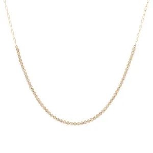 Cupcake Set Diamond Tennis Choker 14K