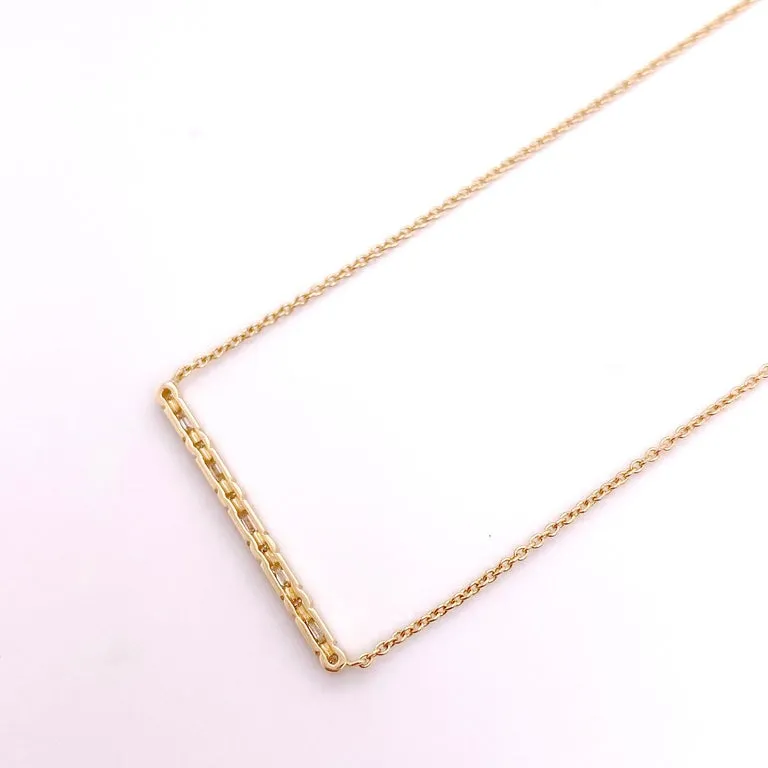 Diamond Bar Necklace