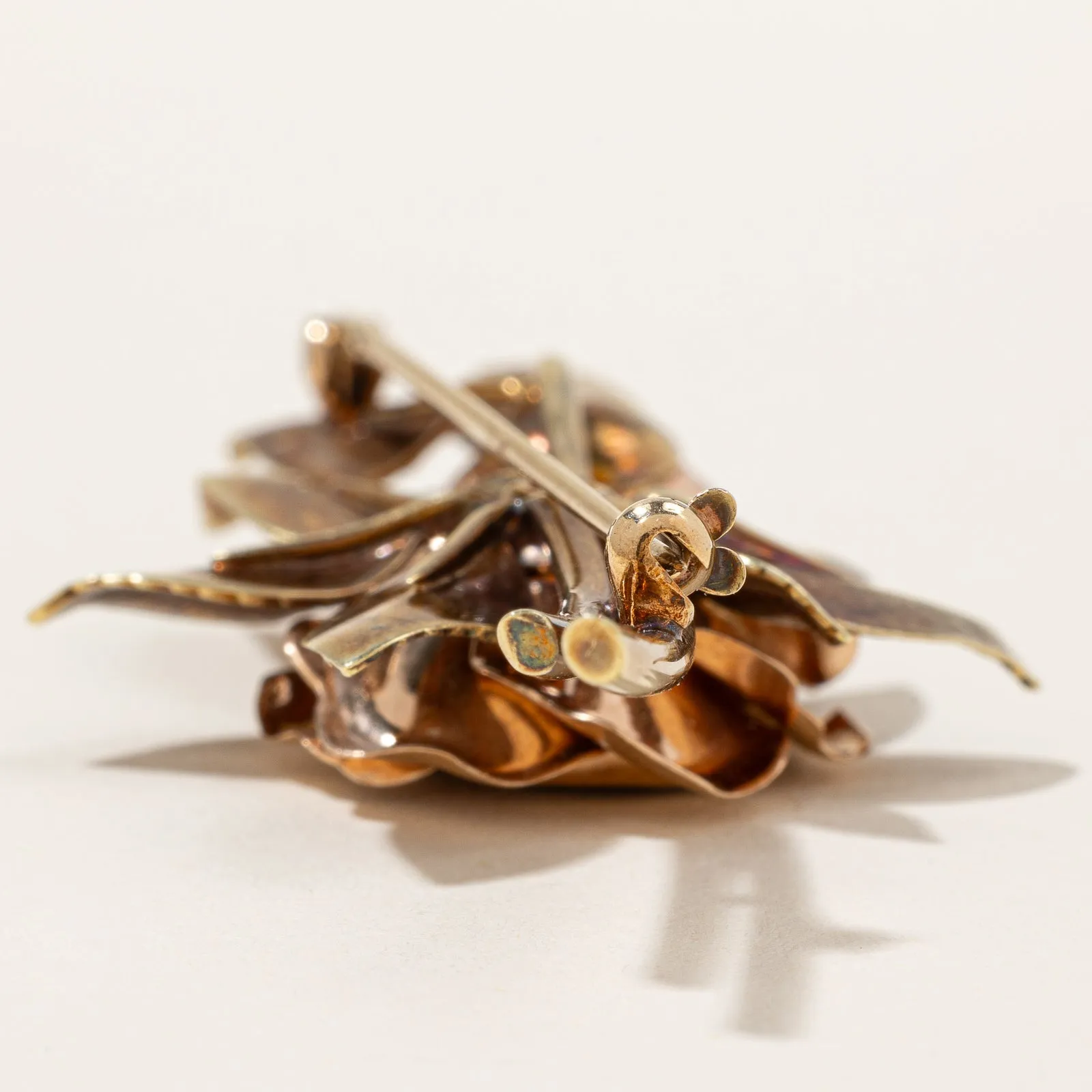 Diamond Rose Brooch | 0.64ctw |