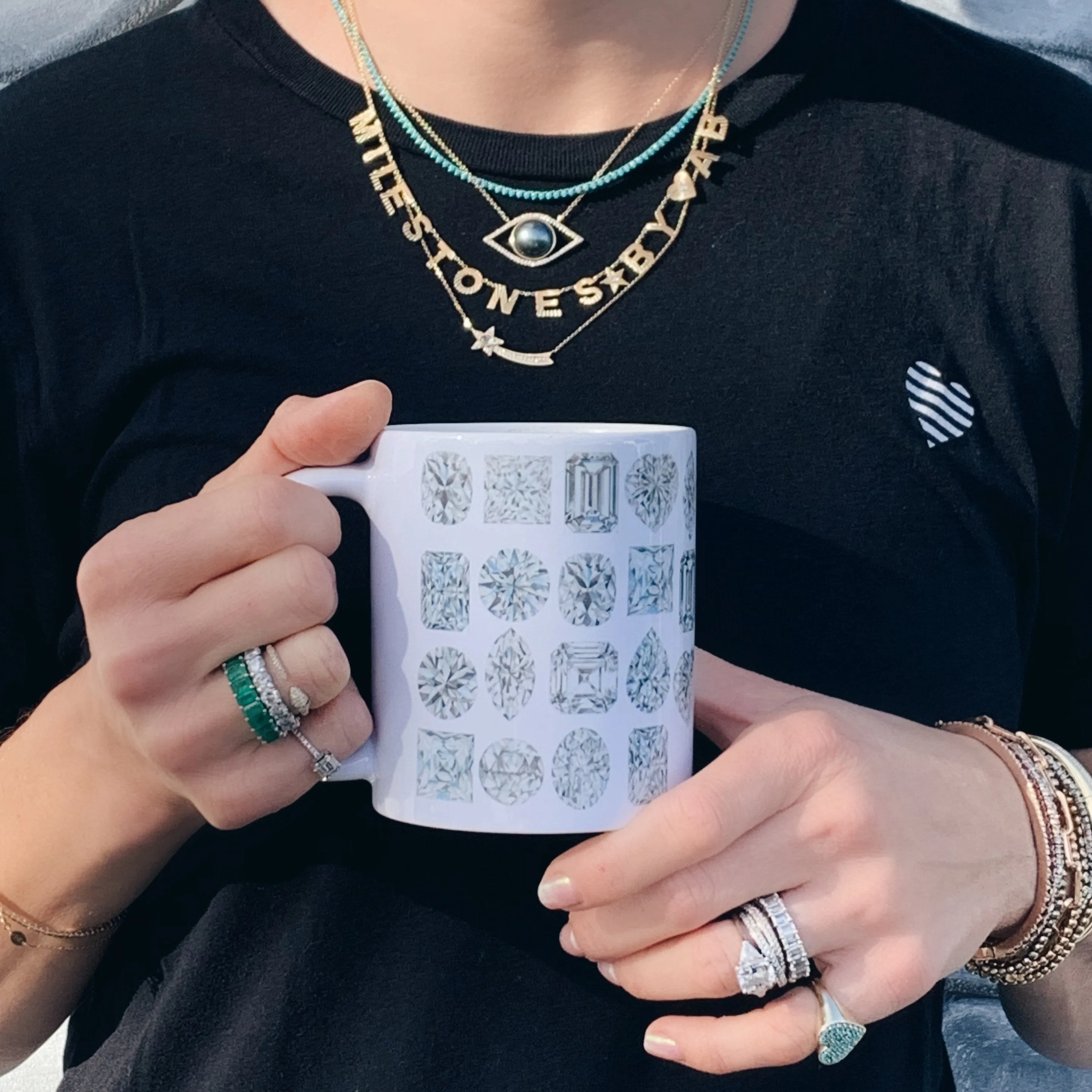 Diamond Star Brooches Coffee Mug